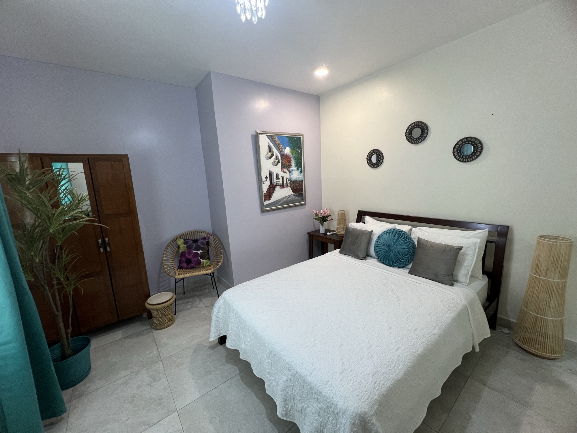 The Studio with Kitchenette — set up for a long, comfortable stay